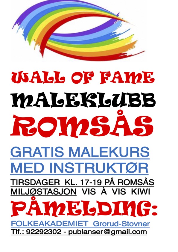 Maleklubb på Romsås.